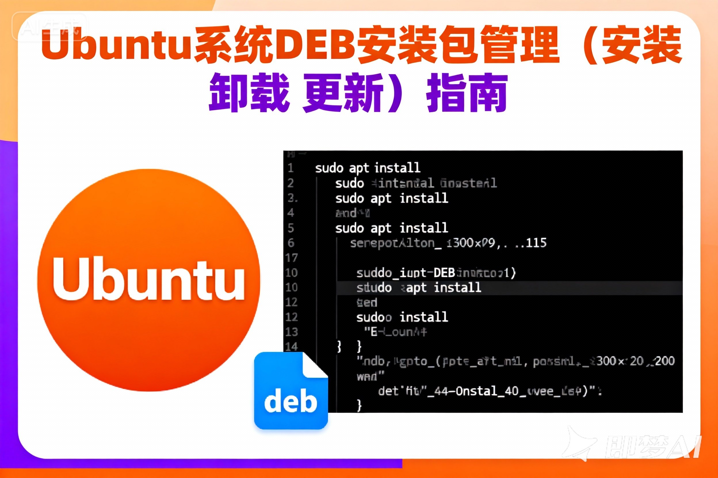 Ubuntu系统DEB安装包管理(安装 卸载 更新)指南